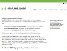 Tablet Screenshot of hearthemusic.de